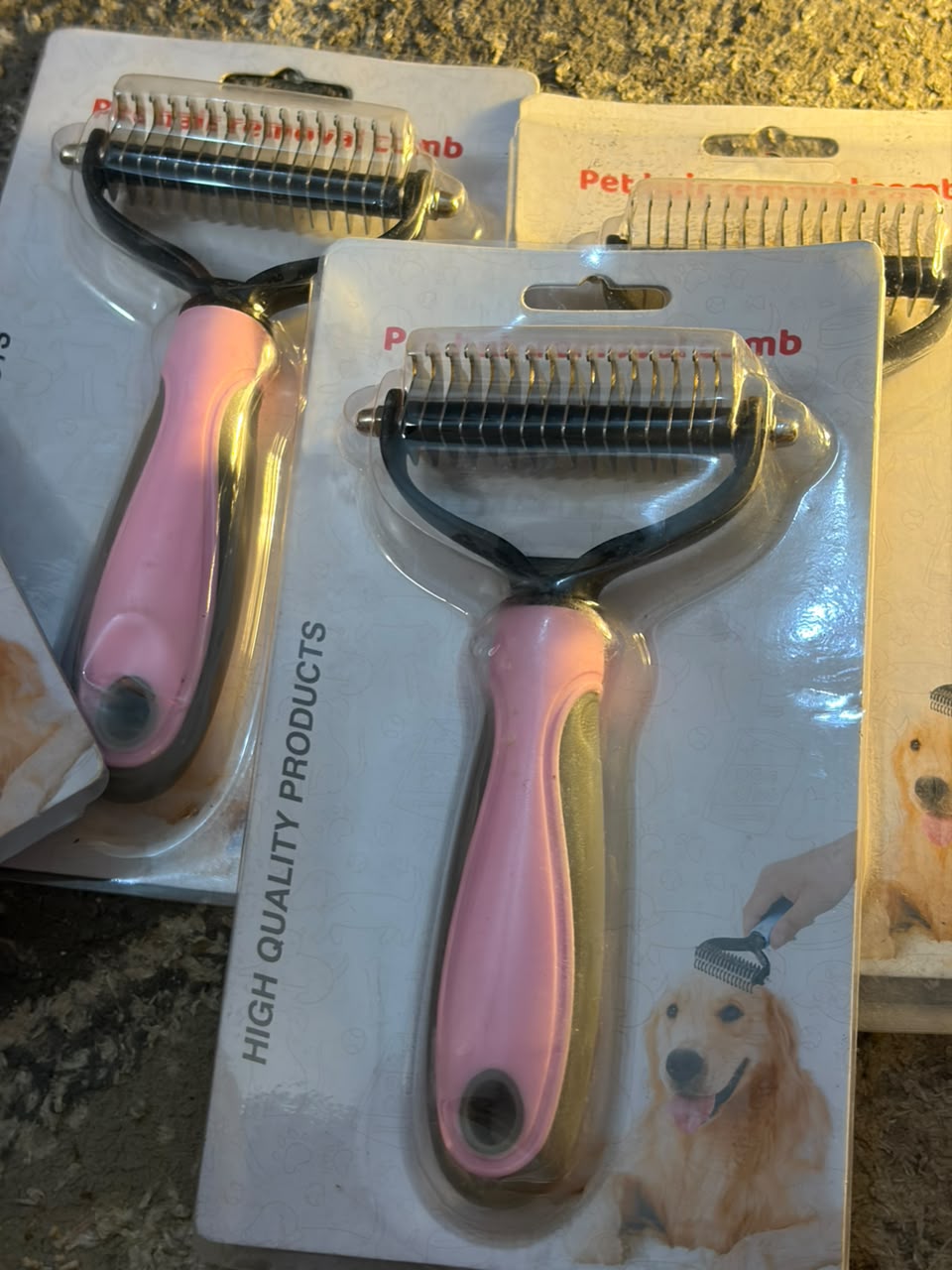 Hard fur removal comb